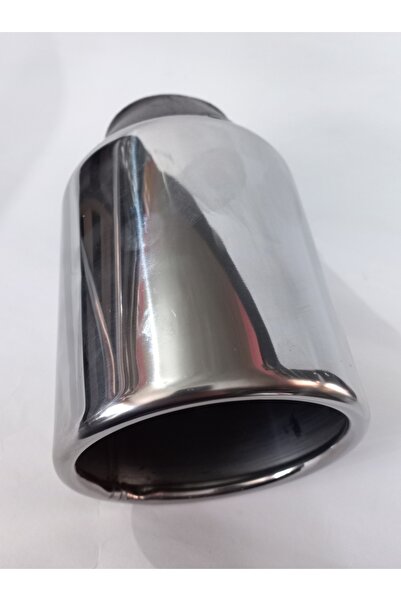 AUTO LUXURY 90 mm. Paslanmaz krom sessiz egzoz ucu 1 adet
