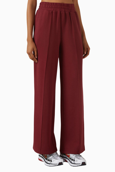 Varley دبل سوفت ®   بنطلون رياضي واسع الساق، لون عنابي، مريح وأنيق للاستخدام اليومي