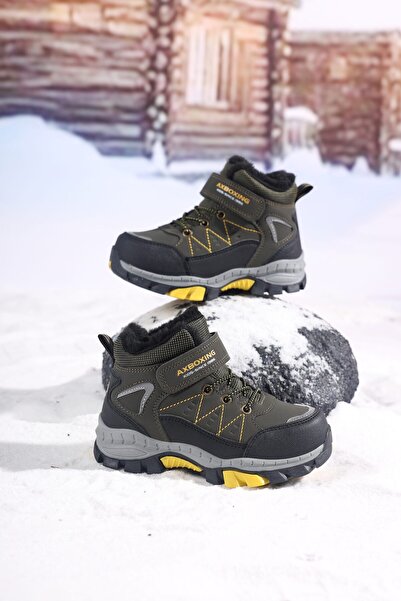 AX Boxing Bocanci imblaniti pentru Baieti,Piele Ecologica,SIret elastic si Ar...