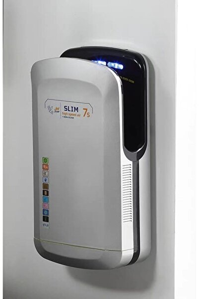 Trendy's Hand dryer, TRENDY S, with sensor, JetSlim, 1800W, gray, hepa filter