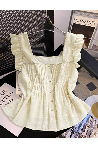 Sheya Curve+ short sleeve shirt, cream