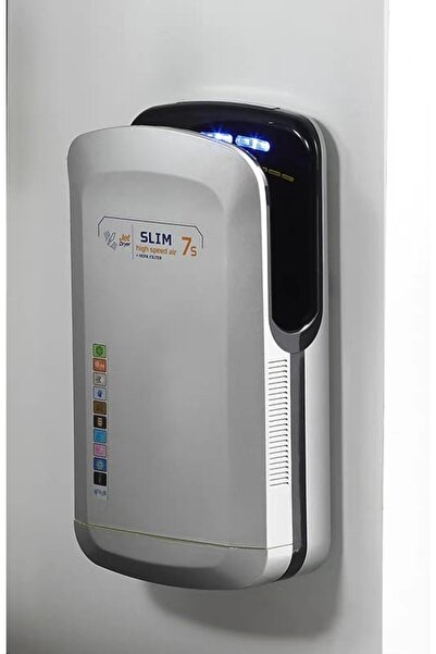 Trendy's Hand dryer, TRENDY S, with sensor, JetSlim, 1800W, gray, hepa filter