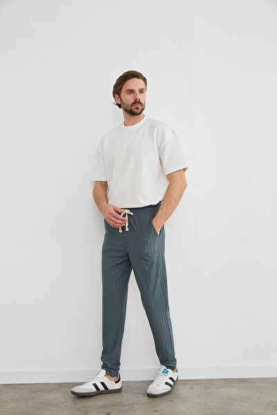 CALİA Men's Relaxed Fit Striped Jogger Pants