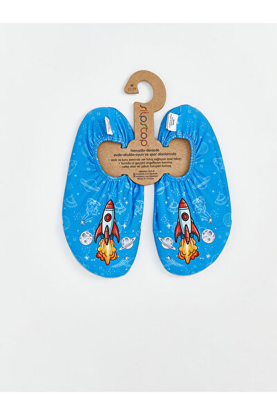 LC Waikiki Blue Printed Baby Boy Sea Shoes