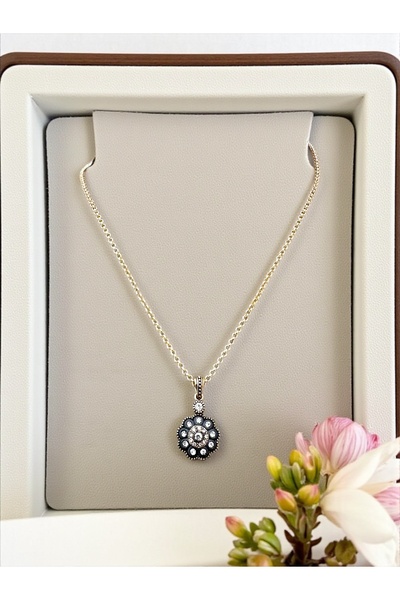 FUYA JEWELLERY Elmas Montür Zirkon Taşlı Kolye