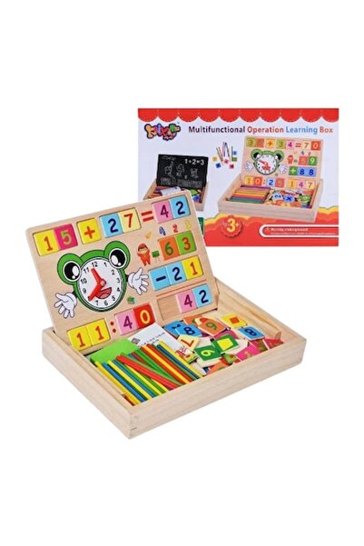 Ileana Prodexim Wooden Educational Toy Multifunctional Blackboard Learning Box, +3 years