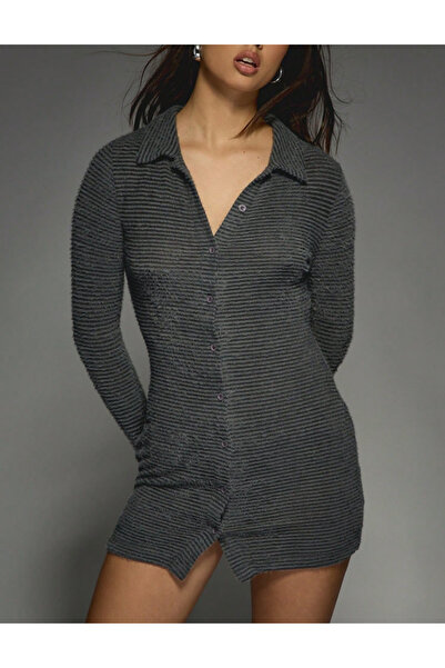 Sheya Missguided mini dress, grey