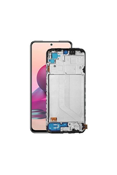 Parça Bankası Xiaomi Uyumlu Redmi Note 10S 4G Lcd Ekran Dokunmatik Siyah Çıtalı OLED