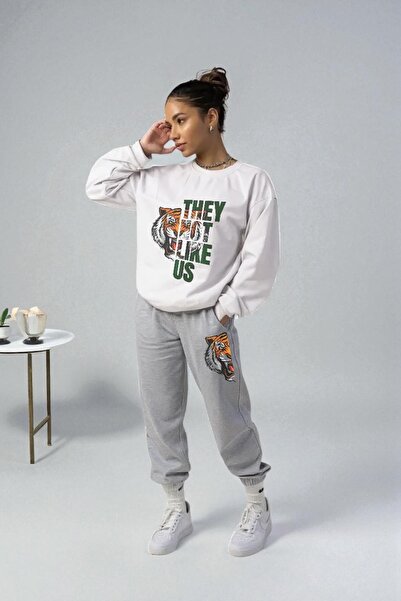 Wish BF oversized Kaplan με τύπωμα με κουκούλα Σετ φόρμας χειμερινό, Βαμβάκι ...