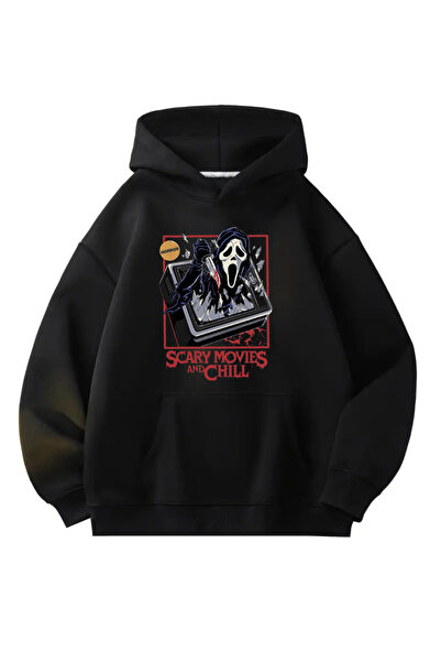 Touz Moda Halloween Serisi Kapüşonlu Oversize