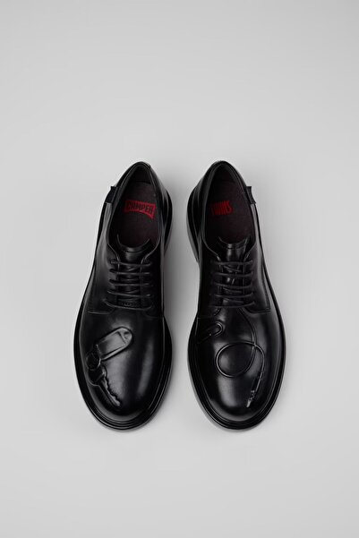 CAMPER Twins Women's Black Leather Shoes