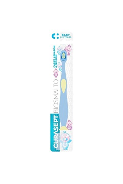 CURASEPT Biosmalto Baby Toothbrush, soft, multicolor, 0-3 years