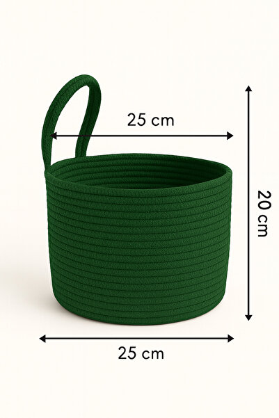 MaVaux Coș de baie cu frânghie suspendată Asep, țesut manual, 25x20cm, poate ...