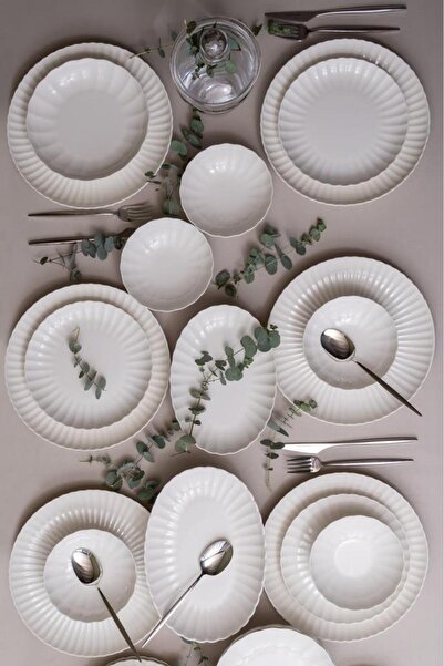 Kütahya Porselen BONE LUZ FORM 52 PARÇA YEMEK TAKIMI