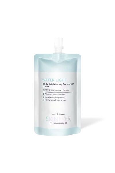 SKINEVER لوشن واقٍ من الشمس لتفتيح الجسم بخلاصة الماء 100 مل