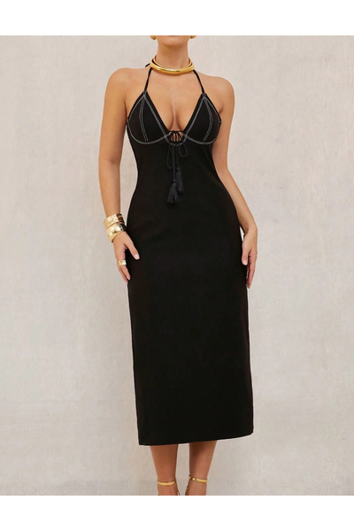 Sheya Sheya midi dress, black