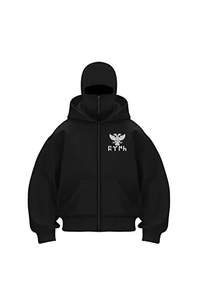 Gofeel Türk Ninja Kar Maskeli Kapüşonlu Hırka