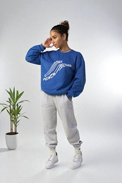 Wish BF oversized Perpective με τύπωμα με κουκούλα Σετ φόρμας χειμερινό Βαμβά...