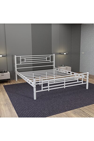 eportatif Manolya Çift Kişilik Metal Karyola A Kalite, Ses Çıkarmaz ,Ölçülü M...