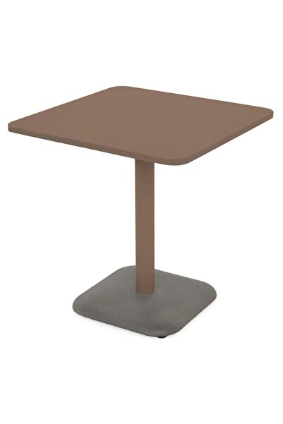 Maison Mex Masa patrata gradina/terasa, VICENTE, L.70 l.70 H.72,5 cm, maro/gri