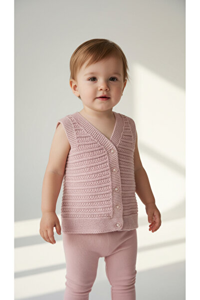 EruZan Girl's & Baby Knitted Buttoned Sweater Vest 1-2-3-4 Years Old |   Spring & Winter Cardigan Vest