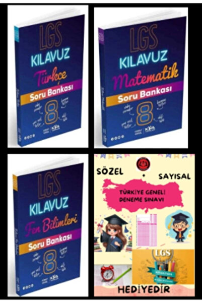 Koray Varol Yayınları 8. SINIF Kılavuz Serisi Türkçe - Matematik - Fen Biliml...