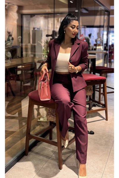 Gülşen Gök Butik Blazer Ceket Pantolon İkili Takım