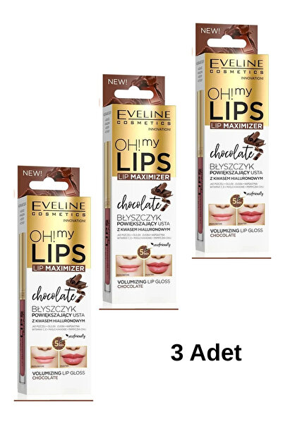 Eveline Cosmetics Oh! My Lips! Çikolatalı Dudak Dudak Parlatıcısı 3 Adet