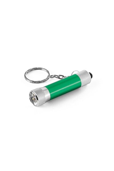 dalimag Lanternă breloc din aluminiu cu 3 LED-uri, baterii incluse, 7 cm, verde -