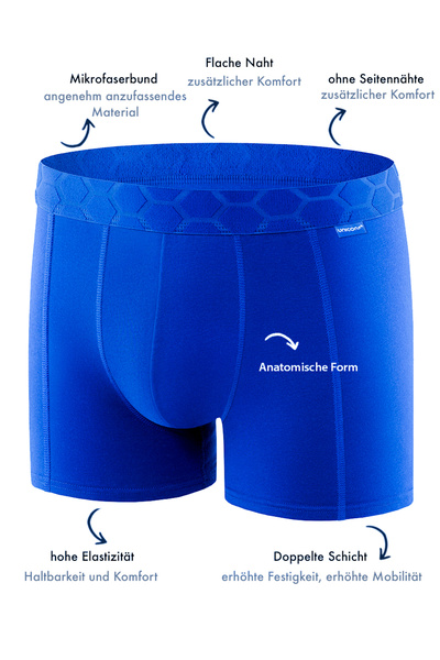 uniconf Men's boxer shorts BB116RRAC made of cotton with lycra