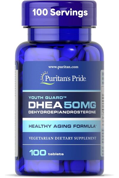 Puritan's Pride Puritans Pride DHEA 50 mg 100 Tablet Women and Men Healthy Aging - USA