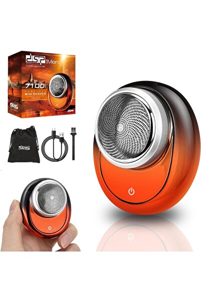 DSP Compact Men's Electric Razor - Mini Portable Shaver for Travel, Waterproof IPX7, USB-C Fast Char