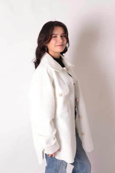 İkoll 0035851 Women's Jacket with Pocket and Button Detail