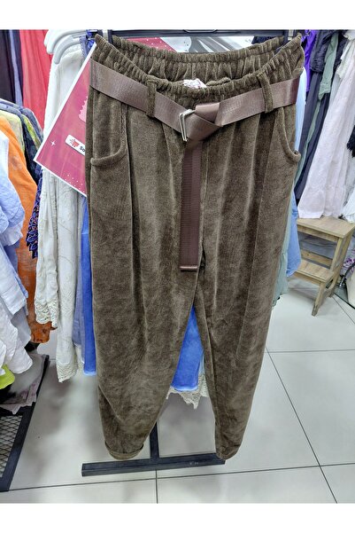 FALERIA İtalyan Kadife Havuç Paça Pantolon