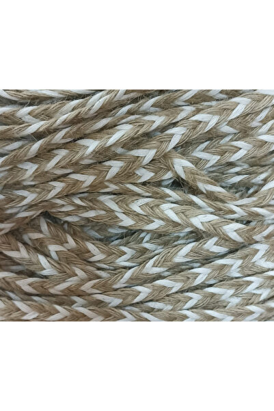 hepsiantep ضفيرة شعر جوت طبيعية ولون إكرو 50 متر