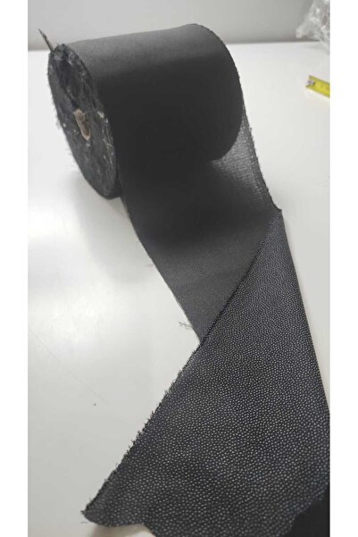 TELASTAR Genişlik 10cm Bez Tela Tek Tarafı Ütü İle Yapışan Bez Tela 10 Metre Siyah A+++ kalite