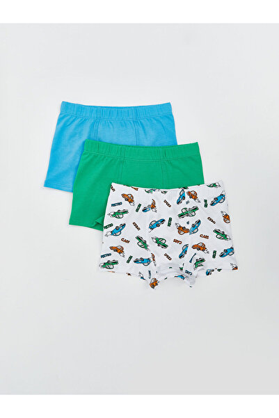 LC Waikiki Elastic Waist Combed Cotton Boy's 3-Piece