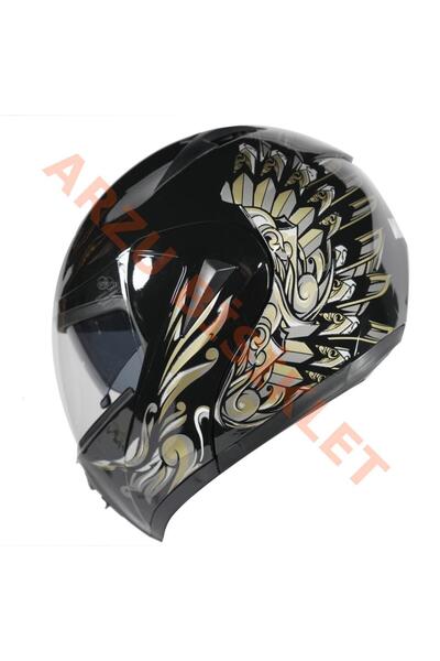 motobisikletim Çene Açılır Vizörlü Kask- Vırtue