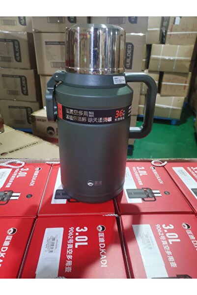 DKADI Okadi Blue Stainless Steel Thermos with Lid 3L