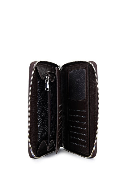 Tamer Tanca Men's Genuine Leather Brown Handbag