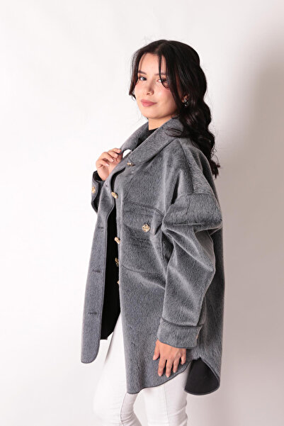 İkoll 0035851 Women's Jacket with Pocket and Button Detail