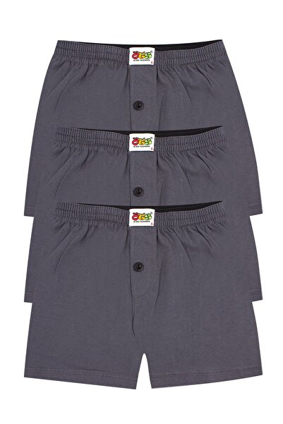 Öts Αγόρια Μπόξερ Τριπλό Σετ με Κουμπιά (100% Βαμβάκι)