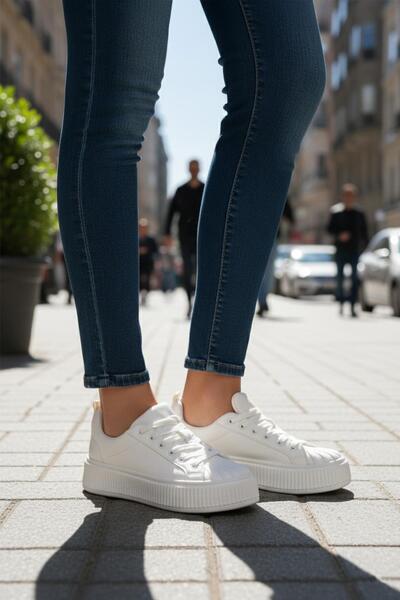 AYK'S Λευκά Γυναικεία Αθλητικά Παπούτσια Grov 410 G