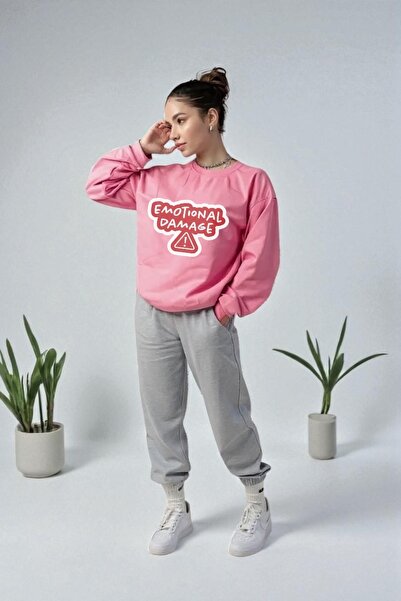 Wish BF oversized Σετ φόρμας χειμερινό με τύπωμα με κουκούλα Σετ φόρμας χειμε...