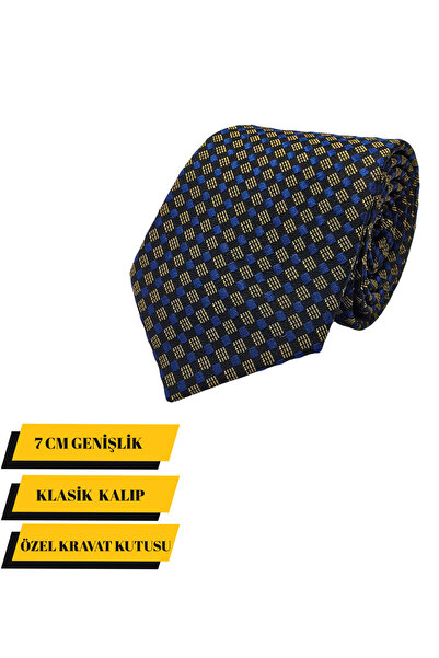 Elegante Cravatte Checkered Pattern Classic Tie - Special Boxed