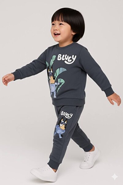 MIŞ MIŞ KİDS Boy's Seasonal Top and Bottom Tracksuit Set
