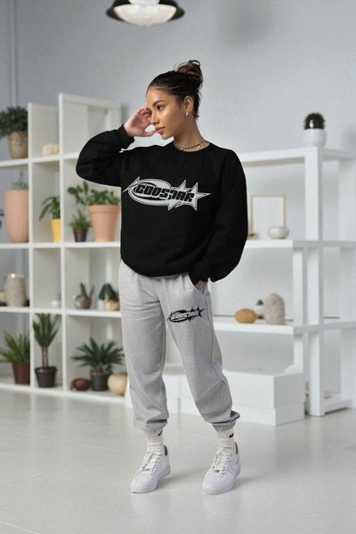 Wish BF oversized GodStar με τύπωμα με κουκούλα Σετ φόρμας χειμερινό, Βαμβάκι...