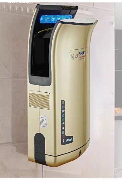 Trendy's Στεγνωτήρας χεριών με αισθητήρα JetSmart, TRENDY'S, γρήγορο στέγνωμα ζεστού και κρύου αέρα 2000W, χρυσό