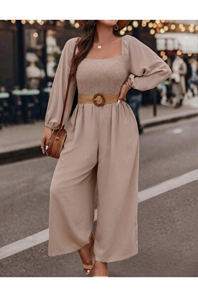 Sheya Curve+ jumpsuit, cream