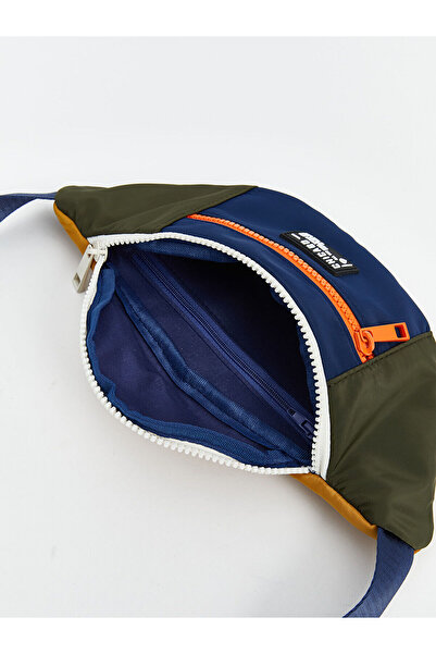 LC Waikiki LCW ACCESSORIES YEBU Синя чоловіча сумка на груди з кольоровими вставками